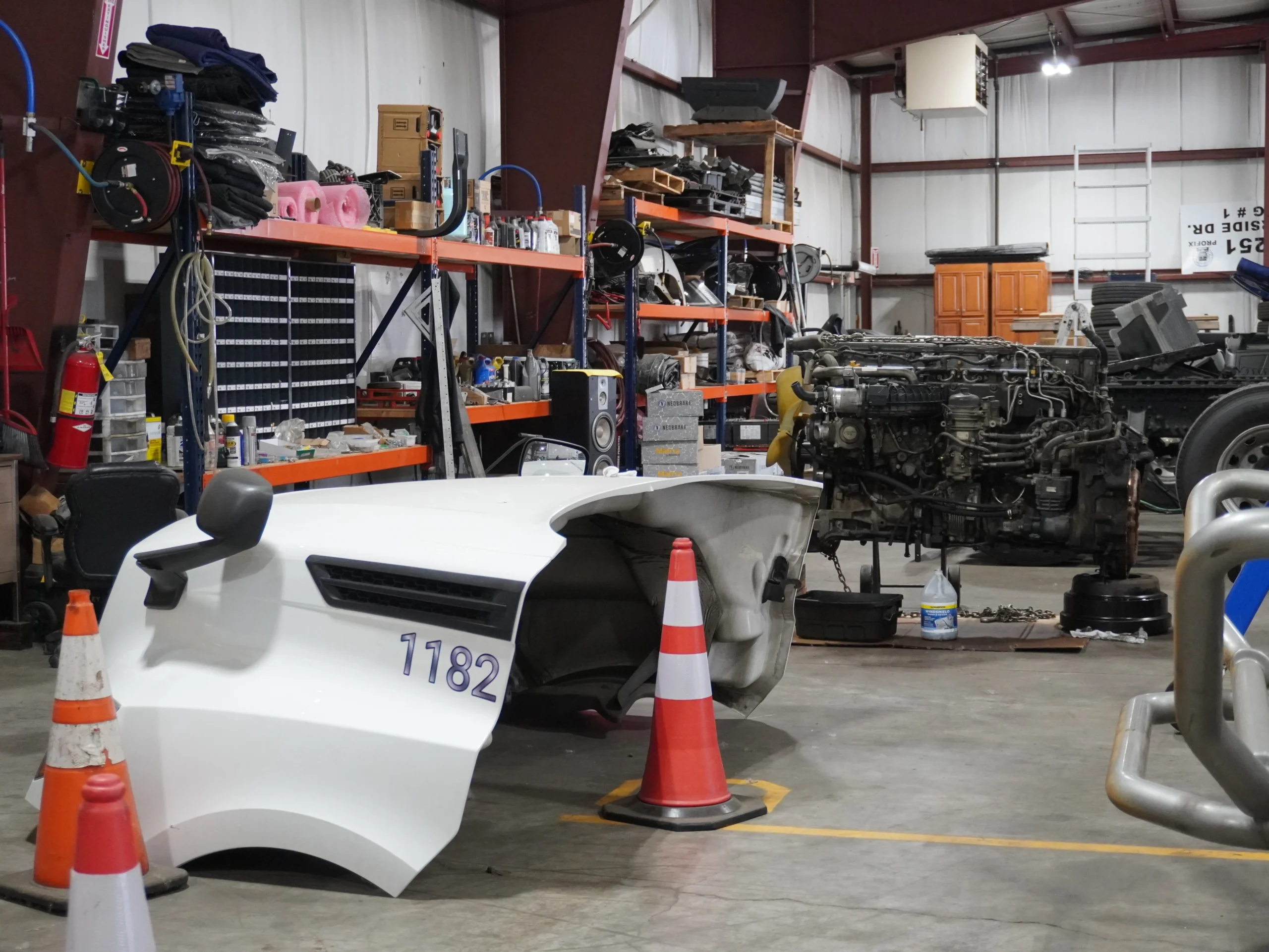 engine replacement in action